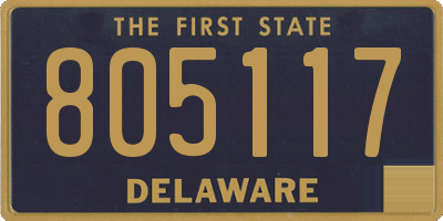 DE license plate 805117