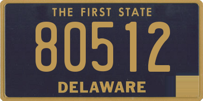 DE license plate 80512