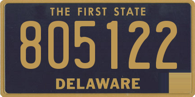 DE license plate 805122