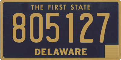 DE license plate 805127