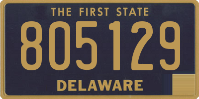 DE license plate 805129