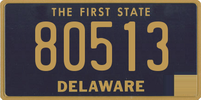 DE license plate 80513