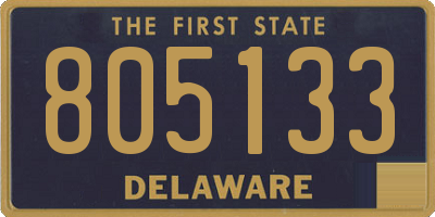 DE license plate 805133