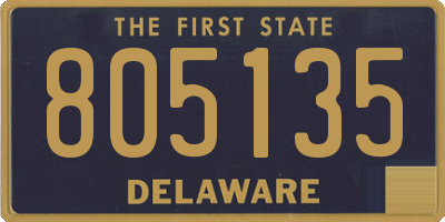 DE license plate 805135