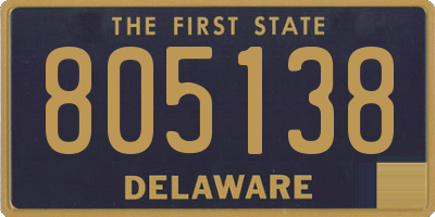 DE license plate 805138