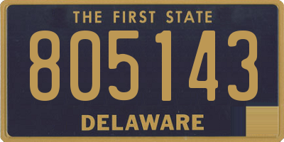 DE license plate 805143