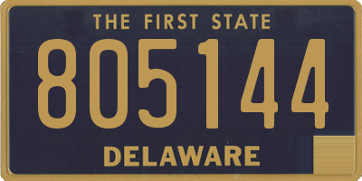DE license plate 805144