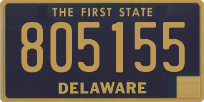 DE license plate 805155