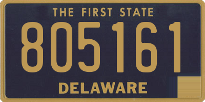 DE license plate 805161