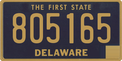DE license plate 805165