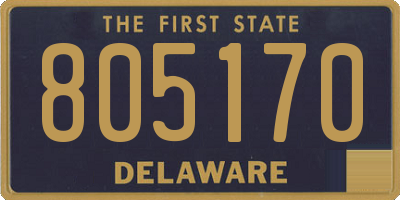 DE license plate 805170