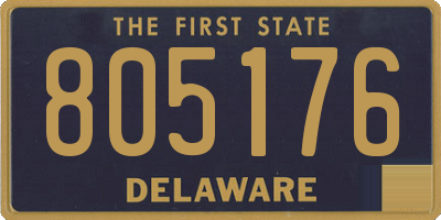 DE license plate 805176