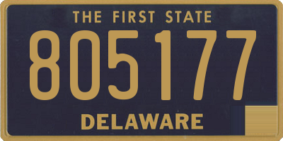 DE license plate 805177