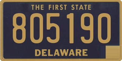 DE license plate 805190