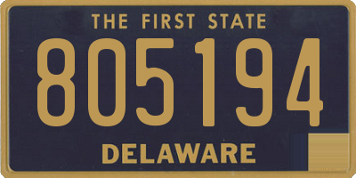 DE license plate 805194