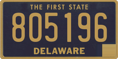DE license plate 805196