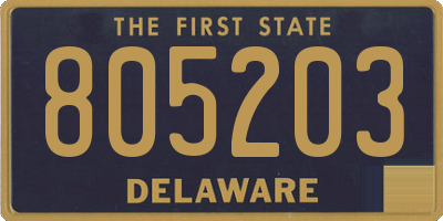 DE license plate 805203