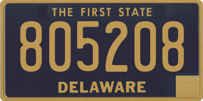 DE license plate 805208