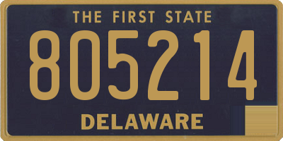 DE license plate 805214
