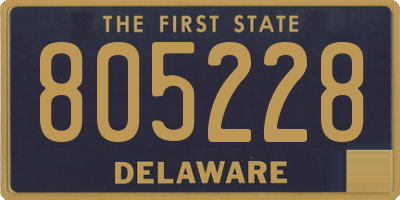 DE license plate 805228