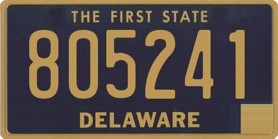 DE license plate 805241