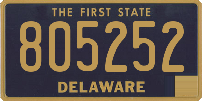 DE license plate 805252