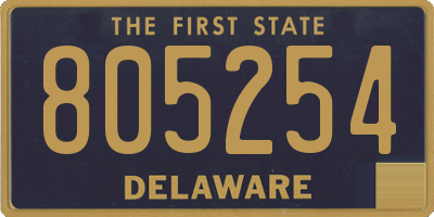 DE license plate 805254