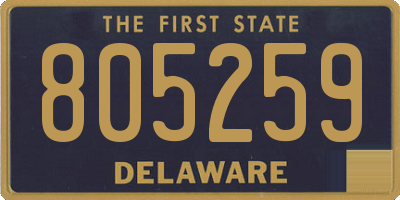 DE license plate 805259
