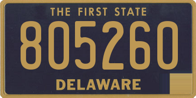 DE license plate 805260