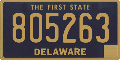 DE license plate 805263