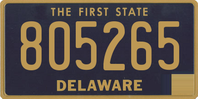 DE license plate 805265