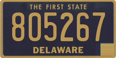 DE license plate 805267