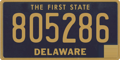 DE license plate 805286