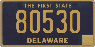 DE license plate 80530