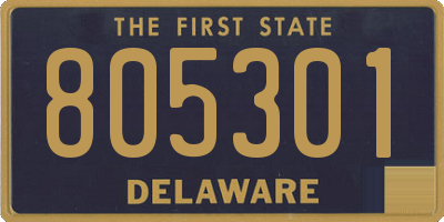 DE license plate 805301