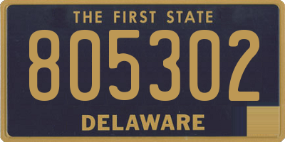 DE license plate 805302