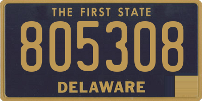 DE license plate 805308