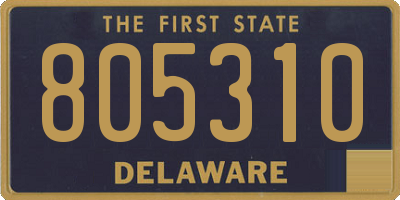 DE license plate 805310