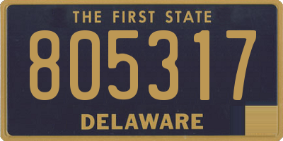 DE license plate 805317