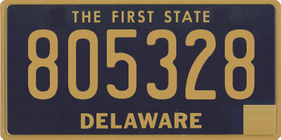 DE license plate 805328