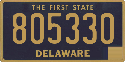 DE license plate 805330