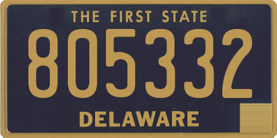 DE license plate 805332
