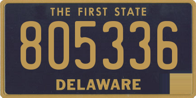 DE license plate 805336