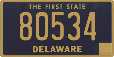 DE license plate 80534