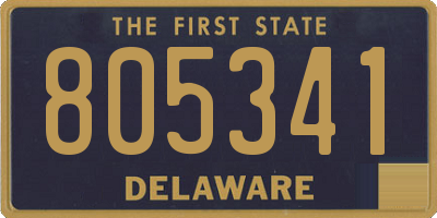 DE license plate 805341