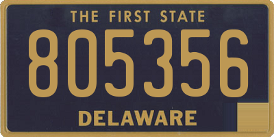 DE license plate 805356