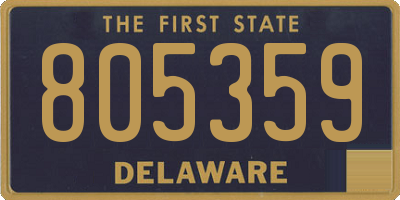 DE license plate 805359