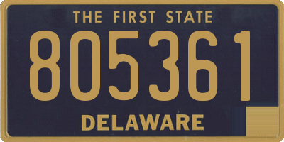 DE license plate 805361