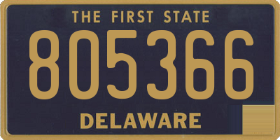 DE license plate 805366