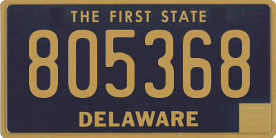 DE license plate 805368